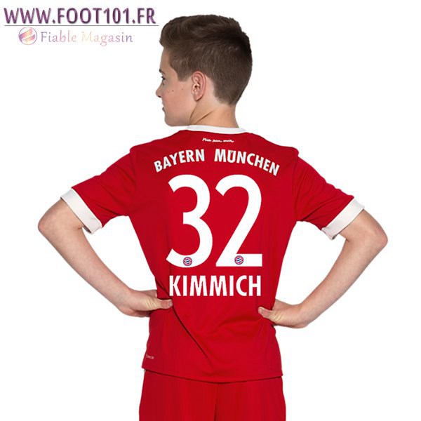 Maillot Foot Bayern Munich (KIMMICH 32) Enfant Domicile 2017/2018