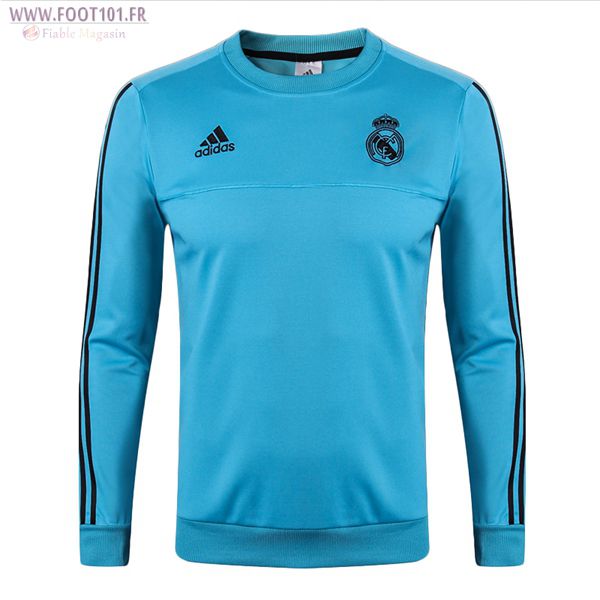 Sweatshirt Training Foot Real Madrid Bleu 2017/2018 Sweatshirt Training Foot Real Madrid Bleu 2017/2018