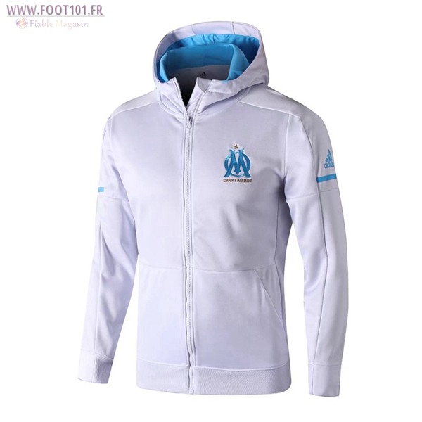 Capuche Veste Foot Marseille OM Blanc 2017/2018 Capuche Veste Foot Marseille OM Blanc 2017/2018