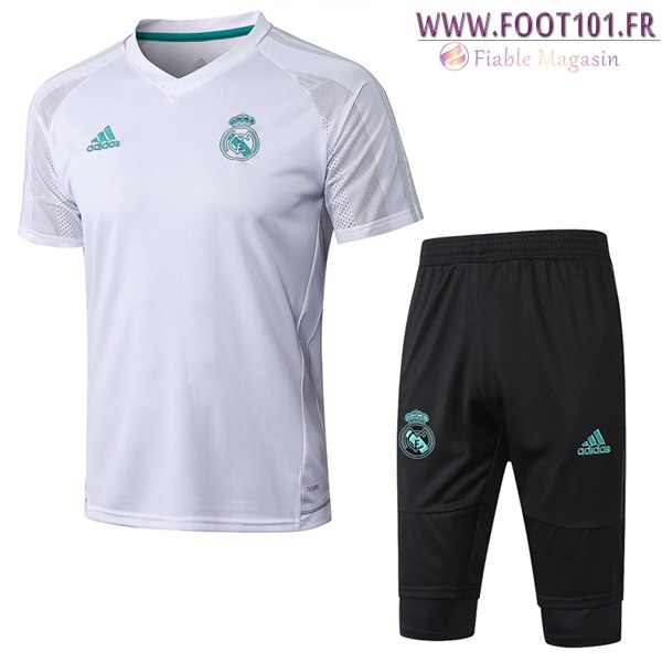 Ensemble PRÉ MATCH Training Real Madrid + Pantalon 3/4 Noir 2017/2018 Ensemble PRÉ MATCH Training Real Madrid + Pantalon 3/4 Noir 2017/2018