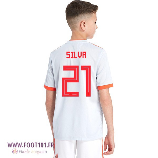 Maillot Equipe de Espagne Enfant (Silva 21) Exterieur 2018 2019 Maillot Equipe de Espagne Enfant (Silva 21) Exterieur 2018 2019