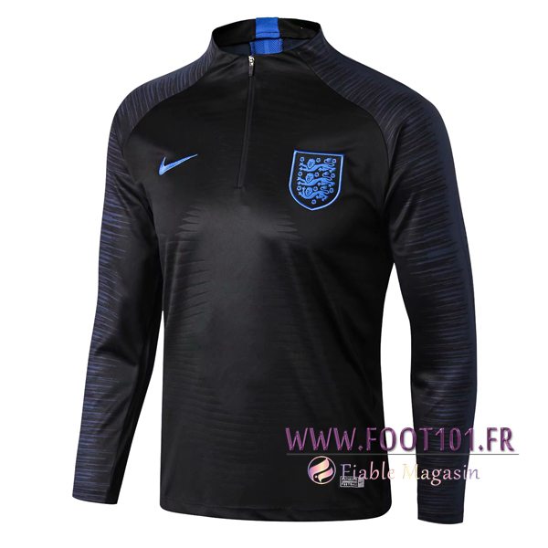 Sweatshirt Training Foot Angleterre Strike Drill Noir 2018/2019  Sweatshirt Training Foot Angleterre Strike Drill Noir 2018/2019