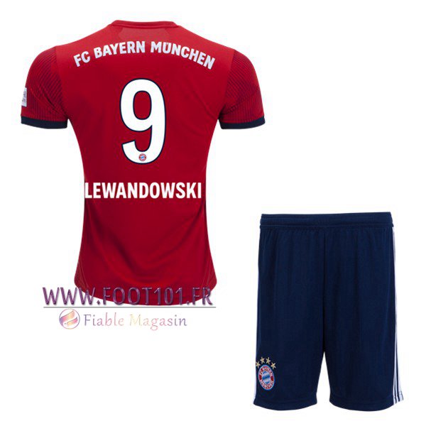 Maillot Foot Bayern Munich (9 LEWANDOWSKI) Enfants Domicile 2018/2019