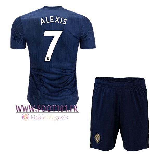 Maillot Foot Manchester United (7 ALEXIS) Enfants Third 2018/2019 Maillot Foot Manchester United (7 ALEXIS) Enfants Third 2018/2019