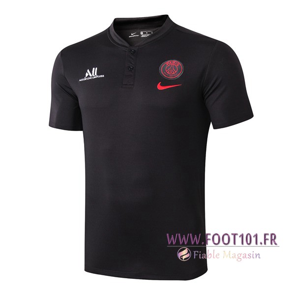 Polo Foot Paris PSG ALL Noir 2019/2020 Polo Foot Paris PSG ALL Noir 2019/2020