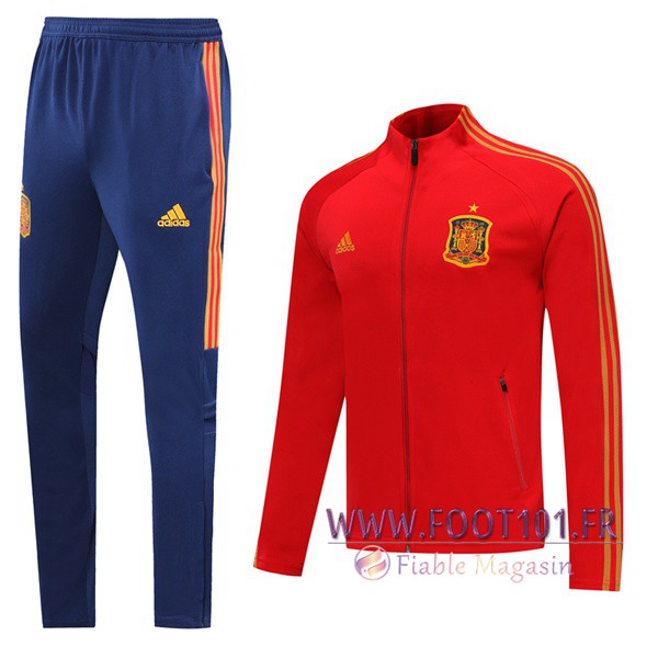 Ensemble Survetement de Foot - Veste Espagne Rouge 2019/2020