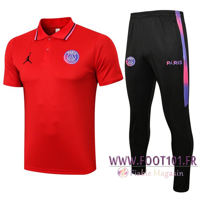 Ensemble Polo Jordan PSG + Pantalon Rouge 2021/2022 Ensemble Polo Jordan PSG + Pantalon Rouge 2021/2022
