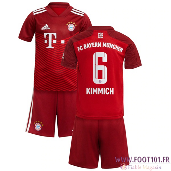 Maillot de Foot Bayern Munich (Kimmich 6) Enfant Domicile 2021/2022