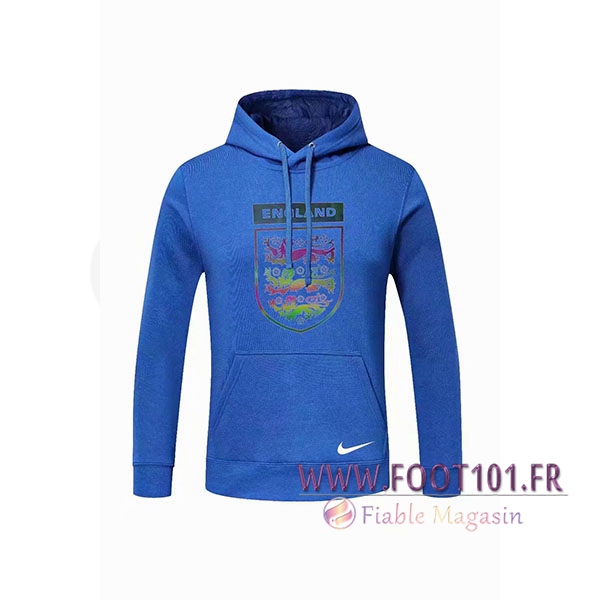 Training Sweatshirt Capuche Angleterre Bleu 2020/2021  Training Sweatshirt Capuche Angleterre Bleu 2020/2021