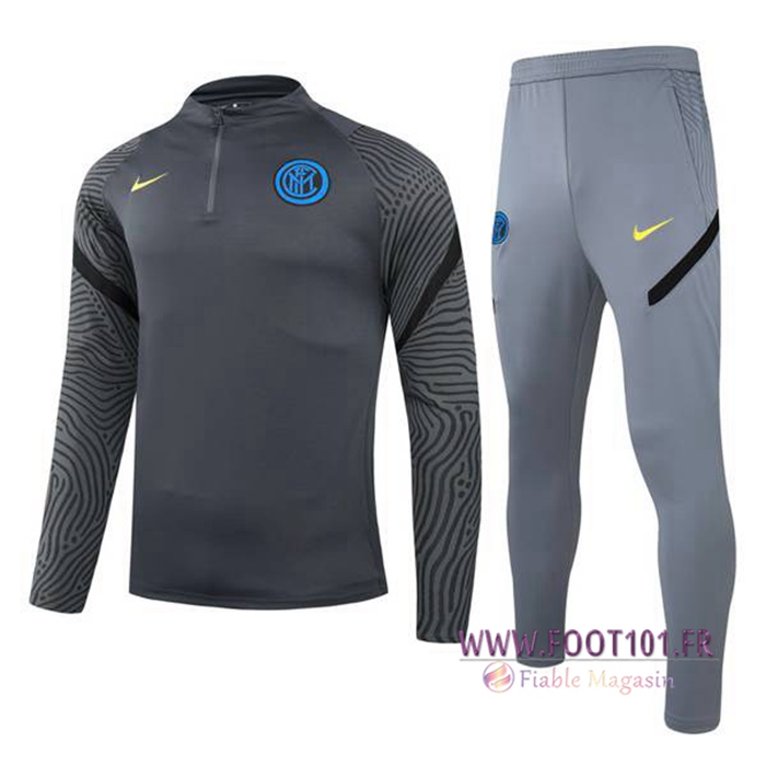 Ensemble Survetement de Foot Inter Milan Enfant Gris 2021/2022 Ensemble Survetement de Foot Inter Milan Enfant Gris 2021/2022