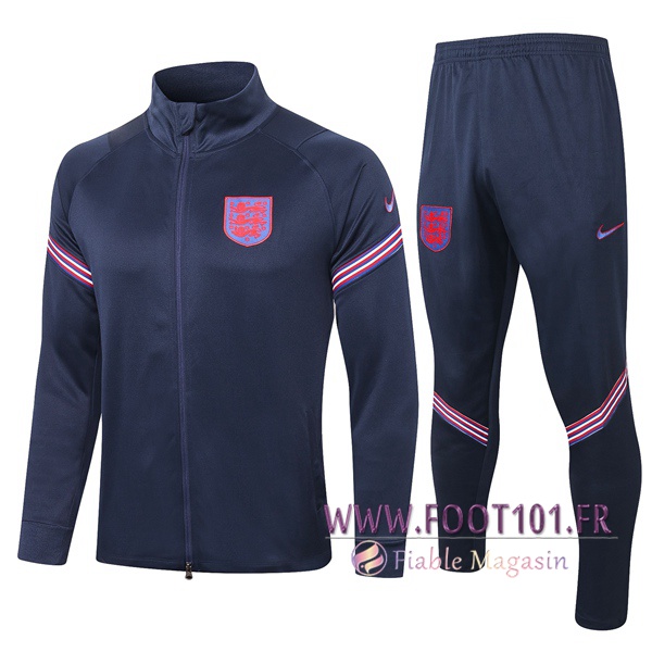 Ensemble Survetement Foot - Veste Angleterre Bleu Royal 2020/2021 Ensemble Survetement Foot - Veste Angleterre Bleu Royal 2020/2021
