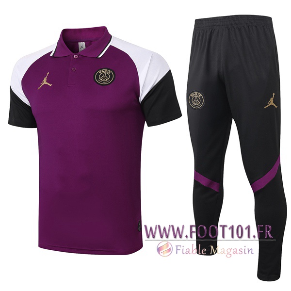 Ensemble Polo Paris PSG Jordan + Pantalon Pourpre 2020/2021 Ensemble Polo Paris PSG Jordan + Pantalon Pourpre 2020/2021