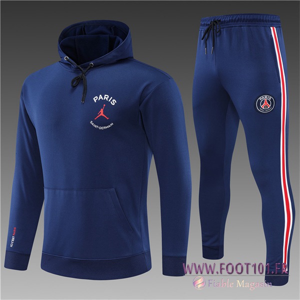 Ensemble Veste A Capuche Survetement de Foot Jordan PSG Enfant Bleu Marin 2022/2023 Ensemble Veste A Capuche Survetement de Foot Jordan PSG Enfant Bleu Marin 2022/2023