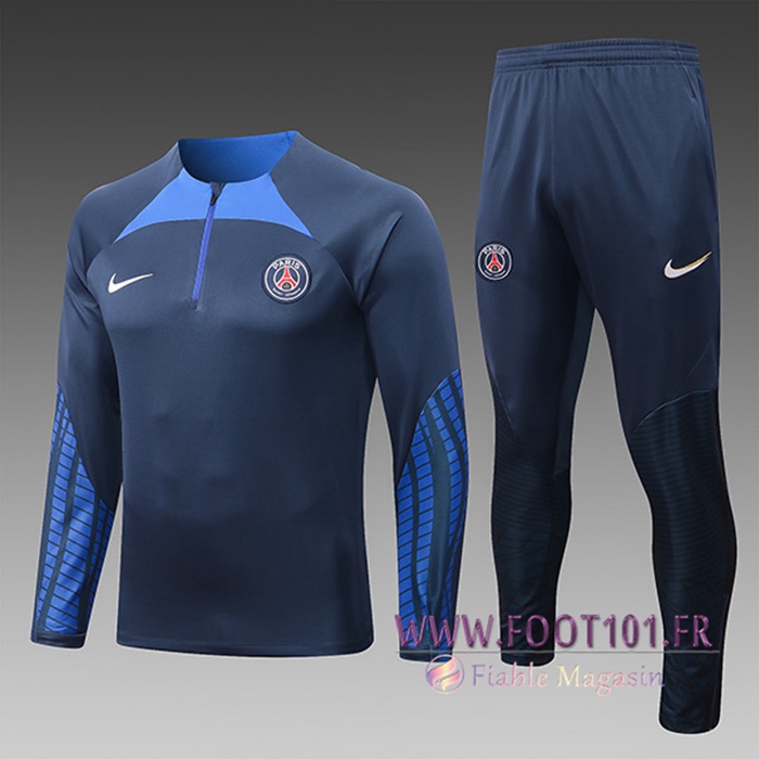 Ensemble Survetement de Foot NIKE PSG Enfant Bleu Marin 2022/2023 Ensemble Survetement de Foot NIKE PSG Enfant Bleu Marin 2022/2023
