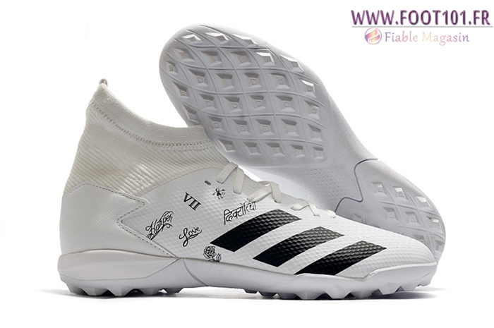 Adidas Chaussures de Foot PREDATOR 20.3 TF Blanc Adidas Chaussures de Foot PREDATOR 20.3 TF Blanc