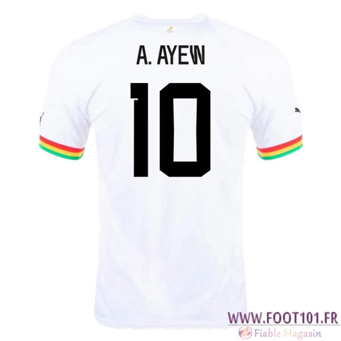 Maillot Equipe Foot Ghana (A.AYEW #10) 2022/2023 Domicile Maillot Equipe Foot Ghana (A.AYEW #10) 2022/2023 Domicile