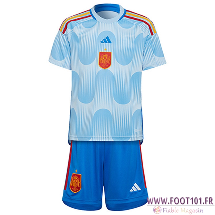Nouveau Maillot de Foot Espagne Enfant Exterieur 2022/2023 Nouveau Maillot de Foot Espagne Enfant Exterieur 2022/2023