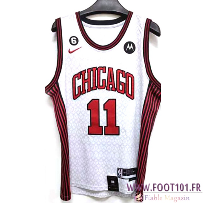 Maillot Chicago Bulls(DEROZAN #11) 2022/23 Blanc  Maillot Chicago Bulls(DEROZAN #11) 2022/23 Blanc