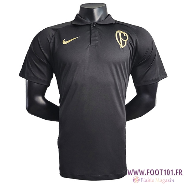 Polo Foot Corinthians Noir 2023/2024 -02 Polo Foot Corinthians Noir 2023/2024 -02