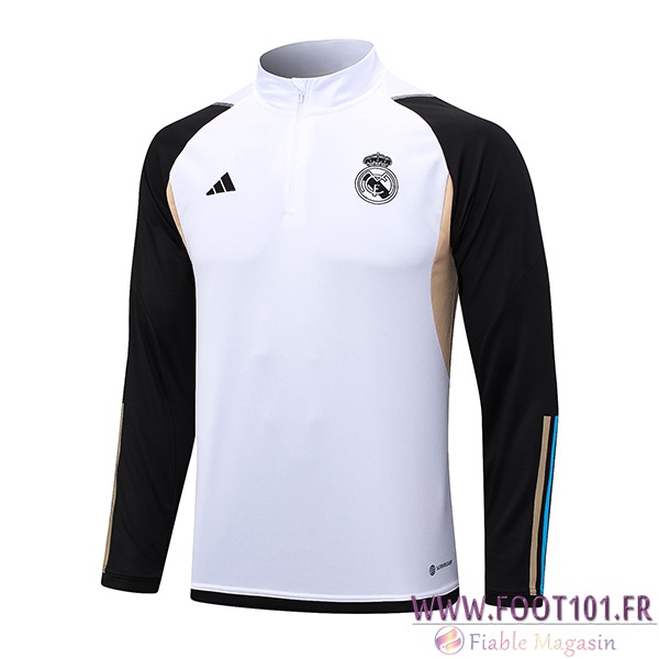 Sweatshirt Training Real Madrid Blanc 2023/2024 -02 Sweatshirt Training Real Madrid Blanc 2023/2024 -02