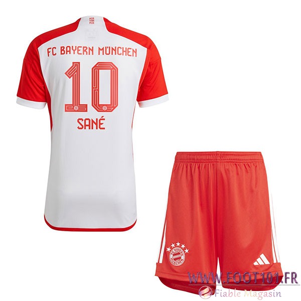 Maillot de Foot Bayern Munich (SANÉ #10) Enfants 2023/2024 Domicile