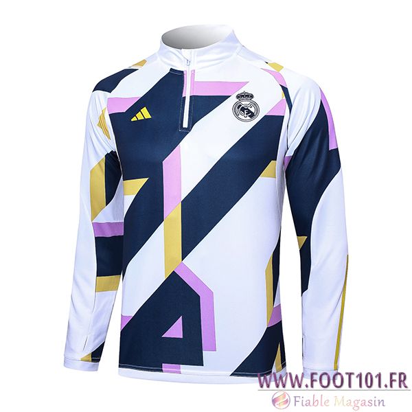 Sweatshirt Training Real Madrid Blanc 2023/2024 -06 Sweatshirt Training Real Madrid Blanc 2023/2024 -06
