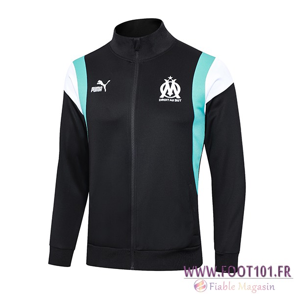 Veste Foot Marseille Noir 2023/2024 Veste Foot Marseille Noir 2023/2024