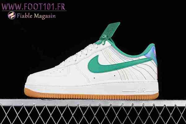 Nike Air Force 1'07 Blanc/Vert/Pourpre FJ7540-100
