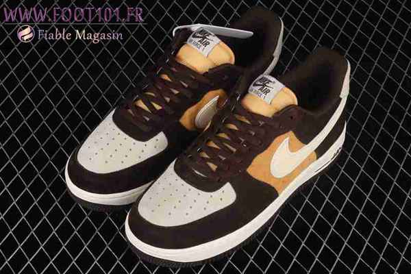 Nike Air Force 1'07 Low Beige/Jaune/Brun NT9986-008 Nike Air Force 1'07 Low Beige/Jaune/Brun NT9986-008