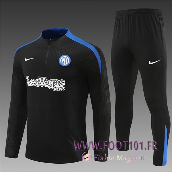 Ensemble Survetement de Foot Inter Milan Enfant Noir/Bleu 2024/2025 Ensemble Survetement de Foot Inter Milan Enfant Noir/Bleu 2024/2025