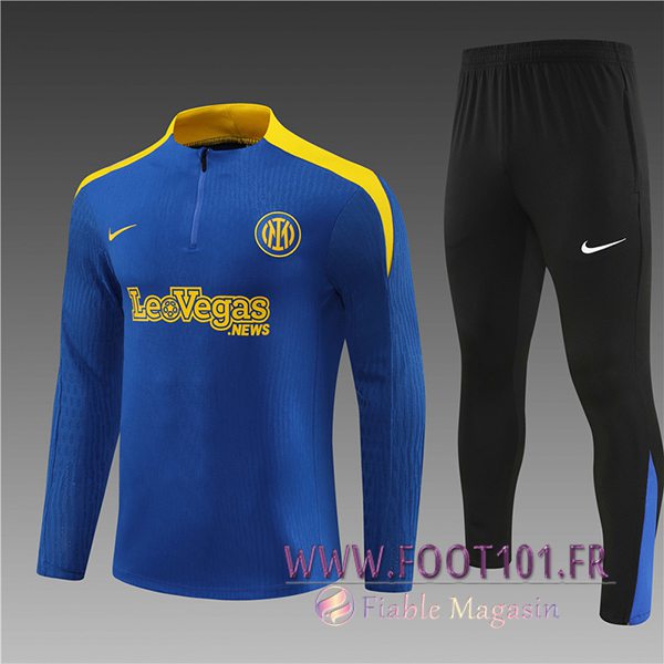 Ensemble Survetement de Foot Inter Milan Bleu/Jaune 2024/2025 Ensemble Survetement de Foot Inter Milan Bleu/Jaune 2024/2025