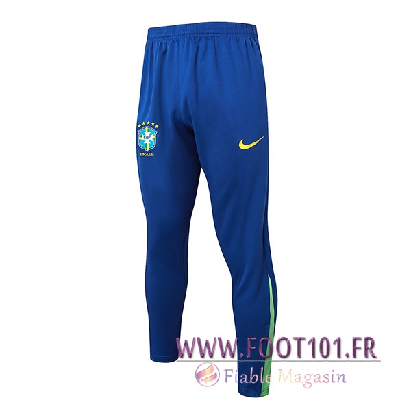 Pantalon Foot Brésil Bleu/Vert 2024/2025 Pantalon Foot Brésil Bleu/Vert 2024/2025