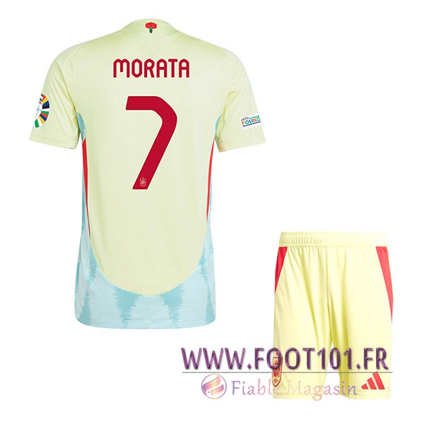 Maillot Equipe Foot Espagne (MORATA #7) Enfant 2024/2025 Exterieur Maillot Equipe Foot Espagne (MORATA #7) Enfant 2024/2025 Exterieur