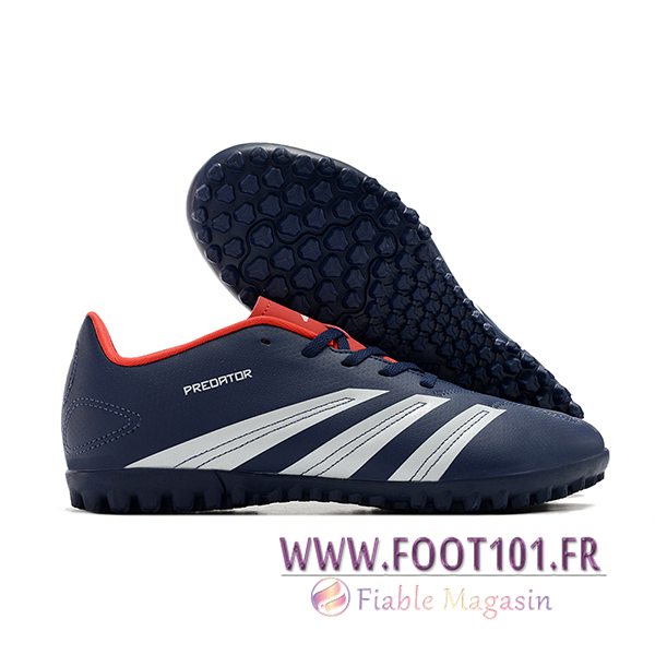 Adidas Chaussures de Foot Predator Club TF Bleu/Blanc Adidas Chaussures de Foot Predator Club TF Bleu/Blanc