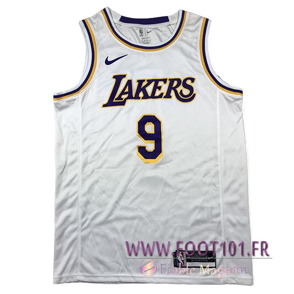 Maillot Los Angeles Lakers (JAMES JR. #9) 2024/25 Blanc Maillot Los Angeles Lakers (JAMES JR. #9) 2024/25 Blanc