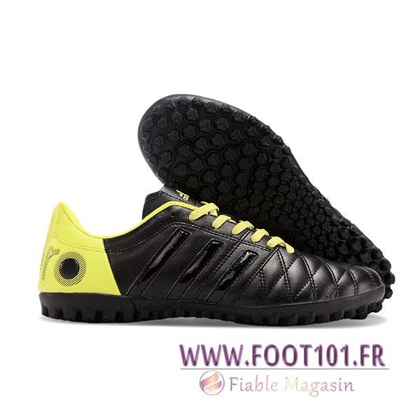 Adidas Chaussures de Foot X GHOSTED.4 TF Noir/Vert Adidas Chaussures de Foot X GHOSTED.4 TF Noir/Vert