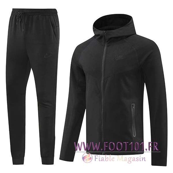 Ensemble Survetement Veste A Capuche Coupe-Vent Nike Noir 2024/2025 Ensemble Survetement Veste A Capuche Coupe-Vent Nike Noir 2024/2025