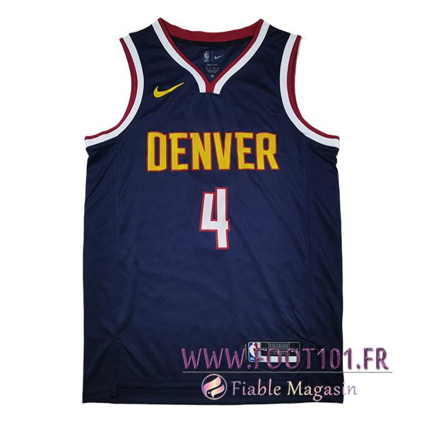 Maillot Denver Nuggets (WESTBROOK #4) 2024/25 Bleu Foncé  Maillot Denver Nuggets (WESTBROOK #4) 2024/25 Bleu Foncé