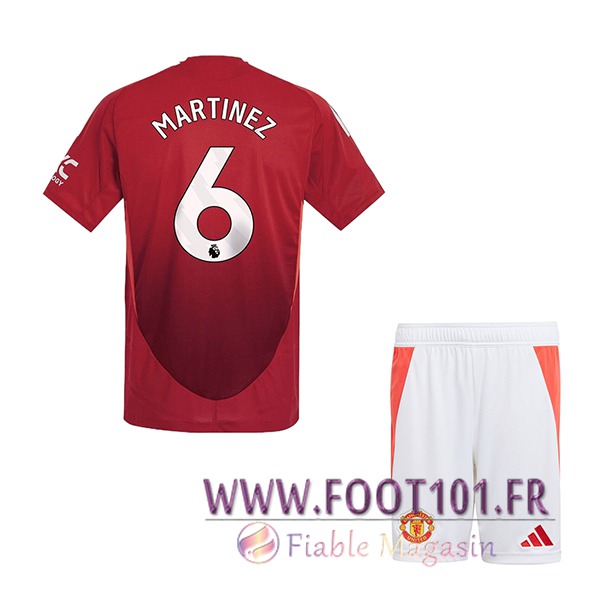 Maillot de Foot Manchester United (MARTINEZ #6) Enfants 2024/2025 Domicile Maillot de Foot Manchester United (MARTINEZ #6) Enfants 2024/2025 Domicile