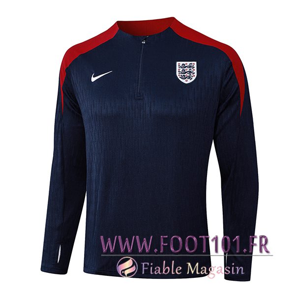 Sweatshirt Training Angleterre Bleu/Rouge 2024/2025  Sweatshirt Training Angleterre Bleu/Rouge 2024/2025