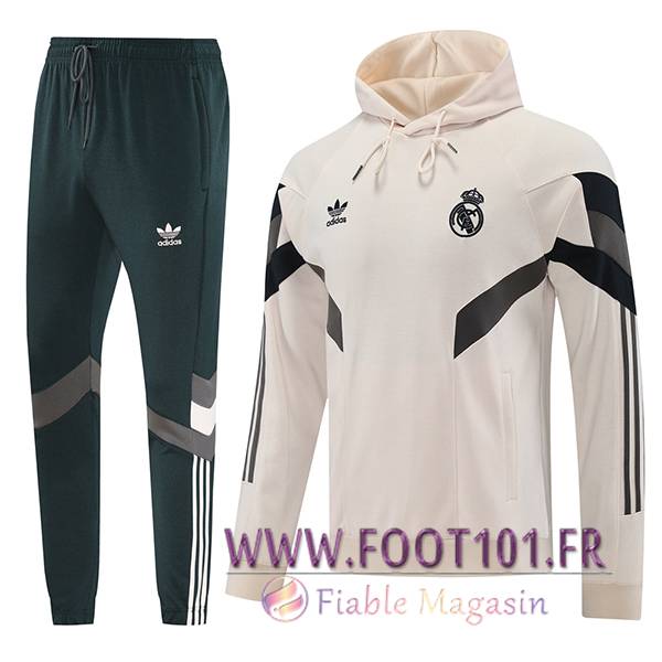 Ensemble Survetement Veste A Capuche Real Madrid Rose/Noir 2024/2025 Ensemble Survetement Veste A Capuche Real Madrid Rose/Noir 2024/2025