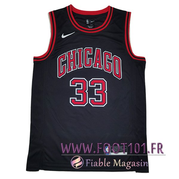 Maillot Chicago Bulls (PIPPEN #33) 2025/26 Noir/Rouge  Maillot Chicago Bulls (PIPPEN #33) 2025/26 Noir/Rouge