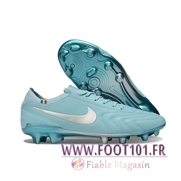 Nike Chaussures de Foot Tiempo Legend X Elite LUXE FG Bleu/Gris Nike Chaussures de Foot Tiempo Legend X Elite LUXE FG Bleu/Gris