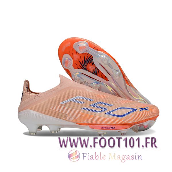 Adidas Chaussures de Foot F50+ FG Orange/Bleu Adidas Chaussures de Foot F50+ FG Orange/Bleu