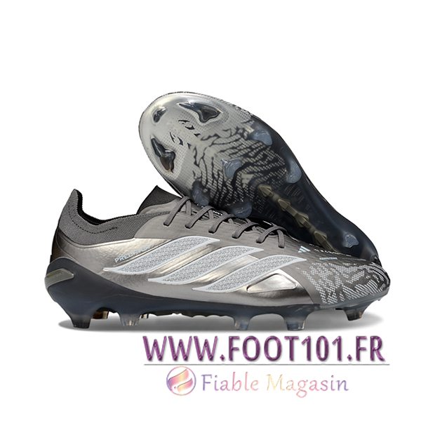 Adidas Chaussures de Foot 26 Predator Elite FG Gris Adidas Chaussures de Foot 26 Predator Elite FG Gris